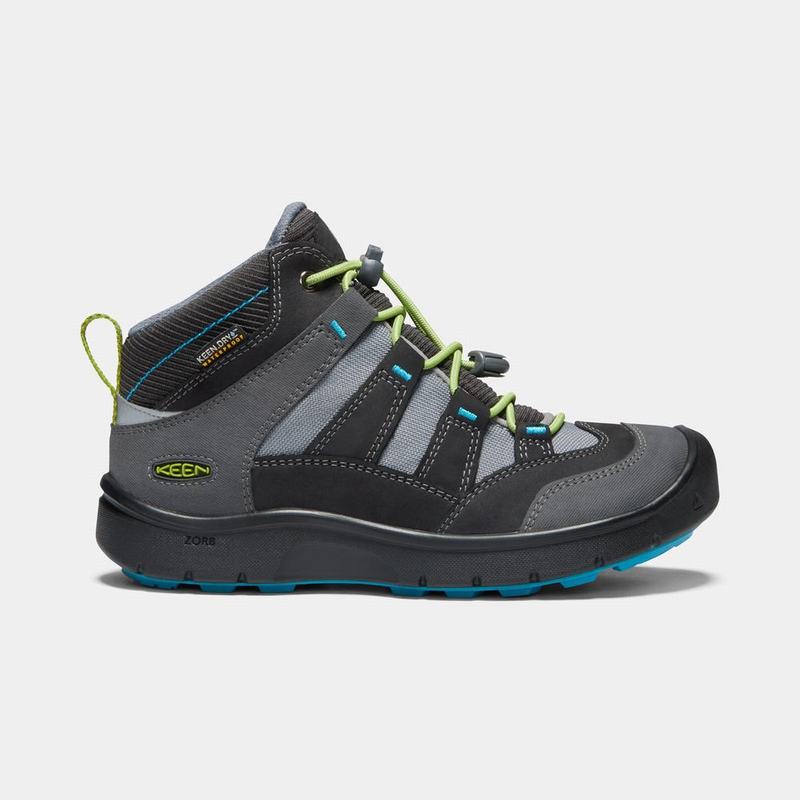 Keen Hikeport Waterproof Mid - Çocuk Trekking Bot - Siyah/Yeşil - Türkiye (065479EOC)